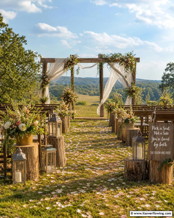 Enchanting Outdoor Ceremony Decor - 21 Boho Wedding Ideas for a Free-Spirited Celebration