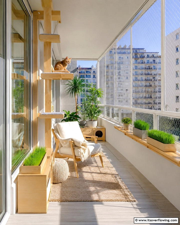 Enclosed Balcony Catio - 25 Outdoor Catio Ideas for Your Feline Friends