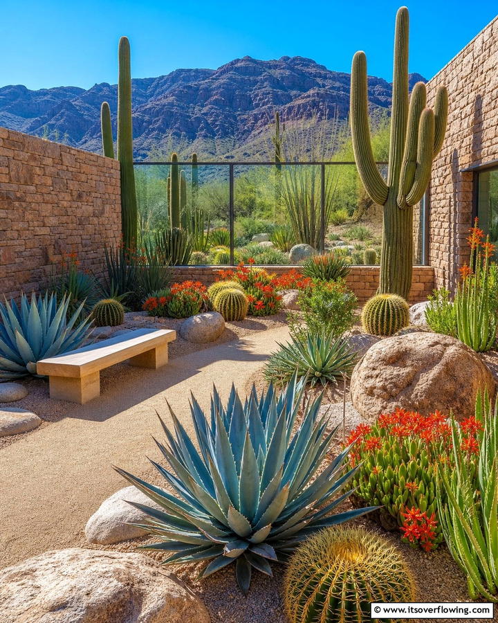 Enclosed Desert Garden - 20 Enclosed Garden Ideas to Enhance Your Outdoor Space
