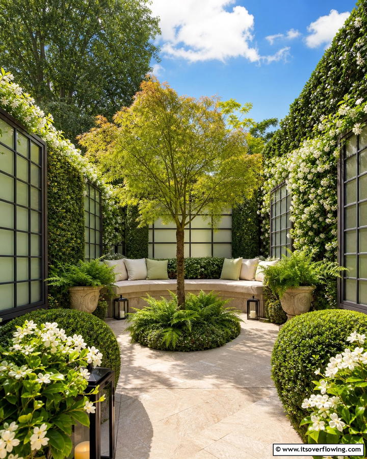 Enclosed Garden Sanctuary - 21 Courtyard Ideas to Design a Peaceful Outdoor Oasis