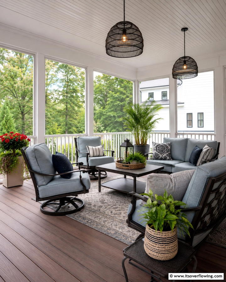 Enclosed Porch Deck - 25 Front Porch Deck Ideas for a Stunning Entryway