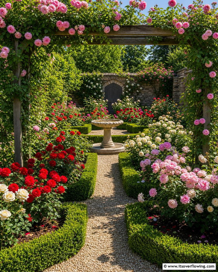 Enclosed Rose Garden - 20 Enclosed Garden Ideas to Enhance Your Outdoor Space