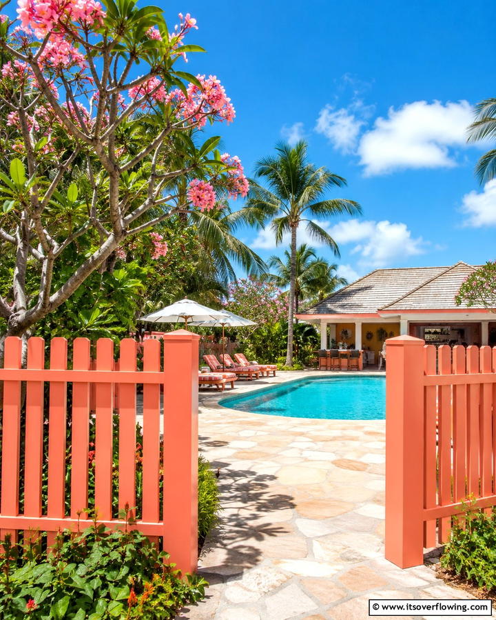 Energetic Coral - 30 Best Fence Paint Colors for Outdoor Style