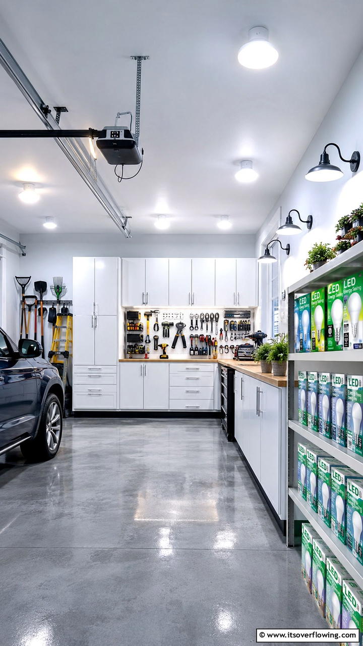 Energy Efficient Bulb Solutions - 30 Garage Lighting Ideas for Bright, Functional Spaces