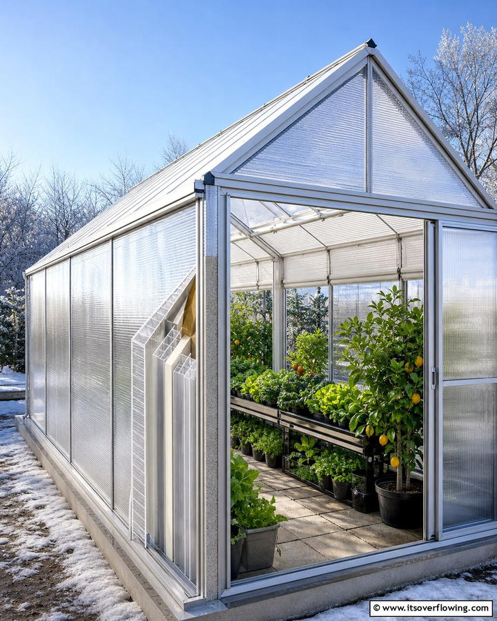 Energy Efficient Insulation - 20 Innovative Corner Greenhouse Ideas for Gardeners