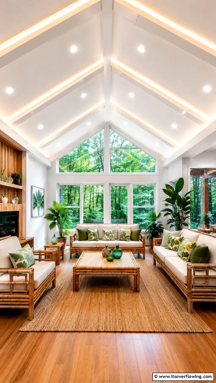 Energy Efficient Lighting - 21 Dramatic Vaulted Ceiling Ideas to Enhance Living Spaces