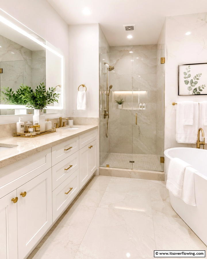 Engineered Stone Countertops for Practical Luxury - 25 Bathroom Countertop Ideas for a Stylish Upgrade