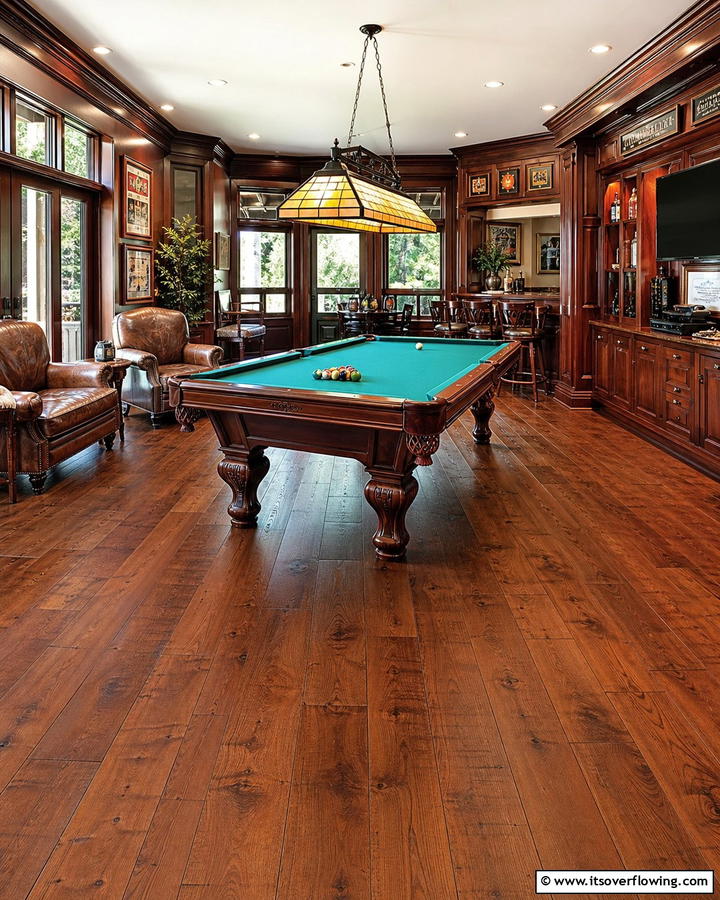 Engineered Wood Flooring - 25 Man Cave Flooring Ideas for a Masculine Retreat