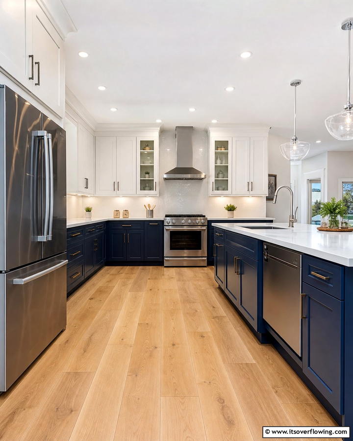 Engineered Wood Floors for Durability - 20 Kitchens With Wood Floors for a Warm and Inviting Feel