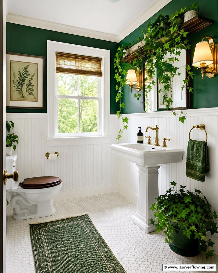 English Ivy - 30 Best Plants for Bathroom Spaces to Enhance Humidity & Style