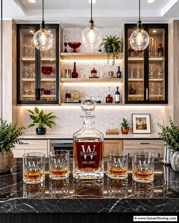 Engraved Decanter Set - 25 40th Wedding Anniversary Gift Ideas They’ll Love