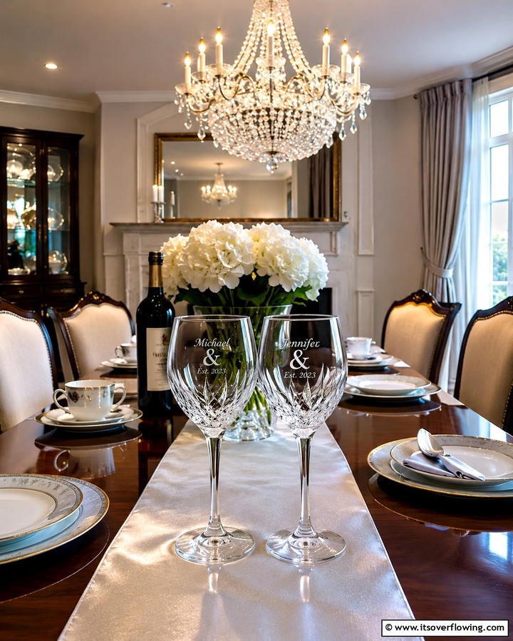 Engraved Wine Glasses - 30 Last Minute Wedding Gift Ideas They’ll Actually Use