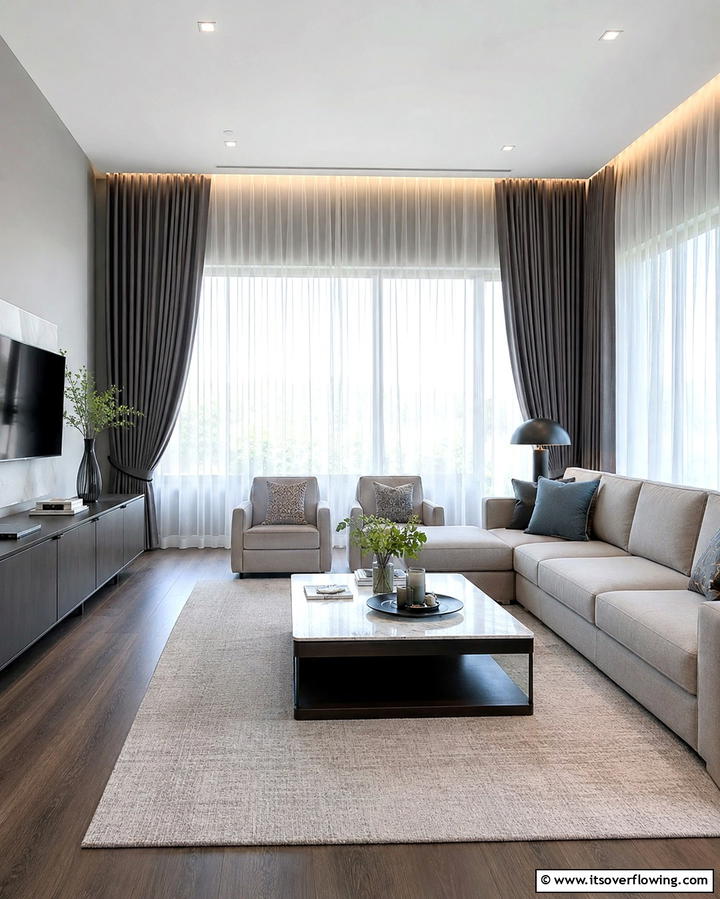 Enhance the Space with Curtains - 25 Housewarming Decoration Ideas to Welcome New Neighbors