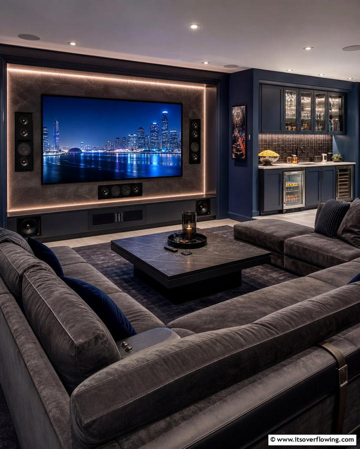 Entertainment Lounge - 25 Den Ideas to Create a Comfortable Retreat