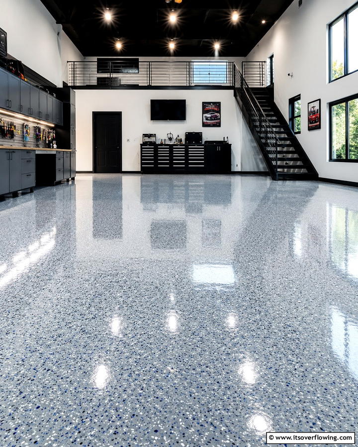 Epoxy Coated Concrete Floors - 20 Types of Concrete Floor Finishes for Durability