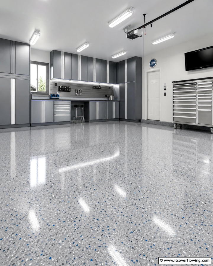 Epoxy Flooring for a Polished Look - 25 Creative Garage Decor Ideas for Every Style