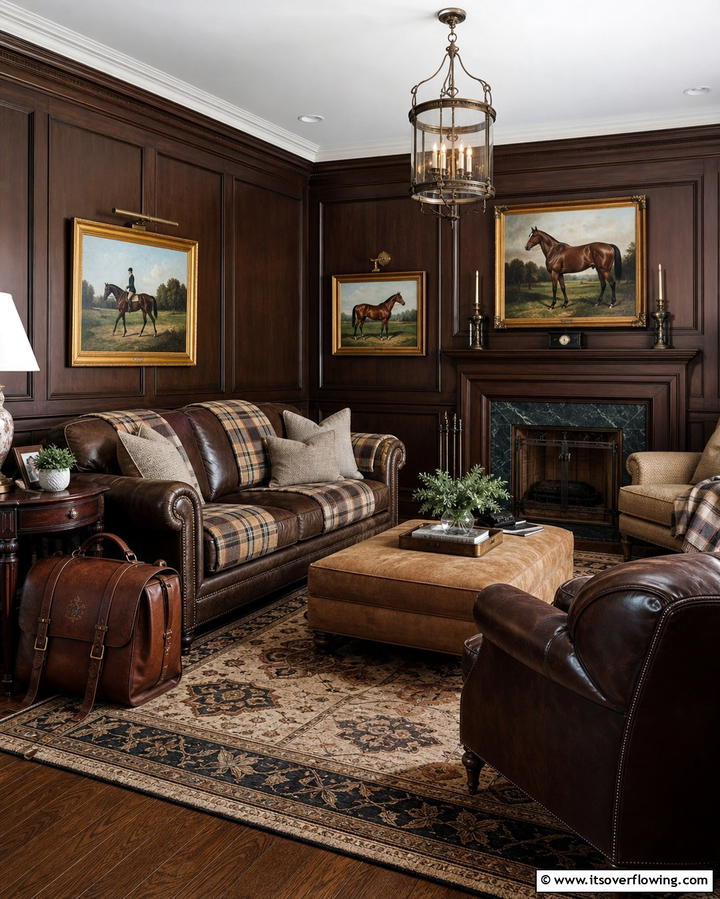 Equestrian Inspired DecorExact - 25 Ralph Lauren Living Room Ideas for Classic Elegance