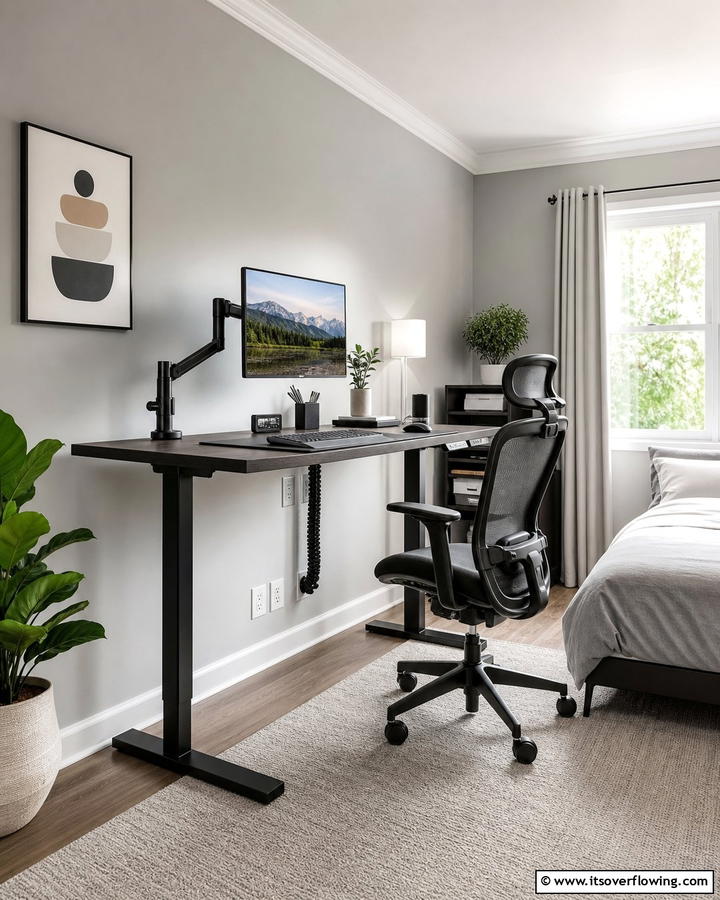 Ergonomic Design Priority - 21 Functional Bedroom Office Ideas for Productive Spaces