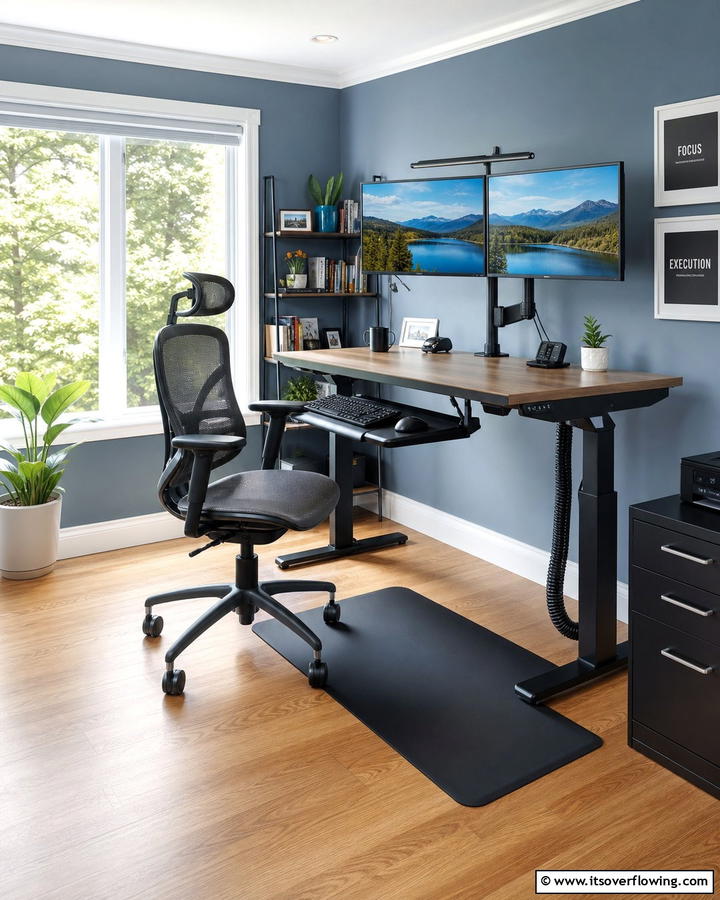 Ergonomic Design Setup - 21 Home Office Decor Ideas for Productivity and Style