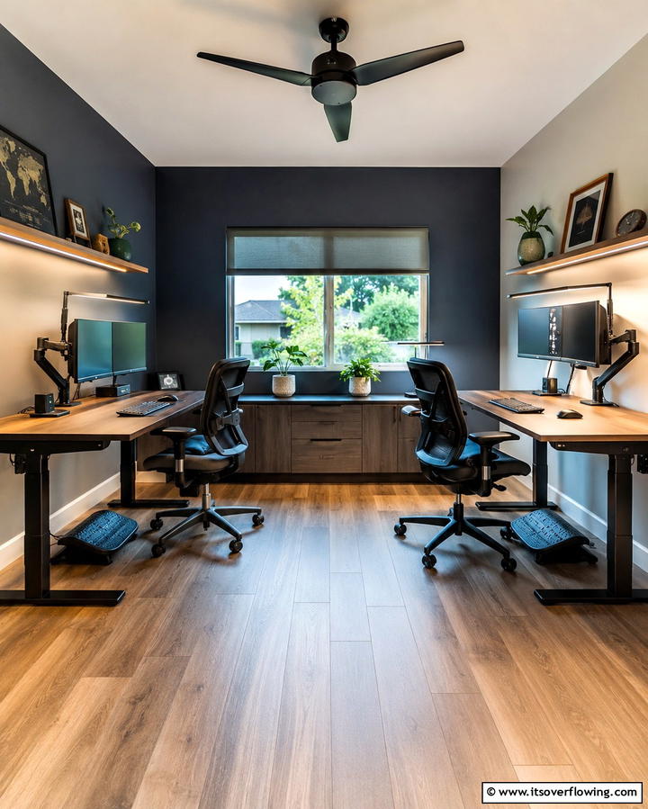 Ergonomic Desk Setup - 30 Homeschool Room Ideas- Functional Learning Spaces at Home