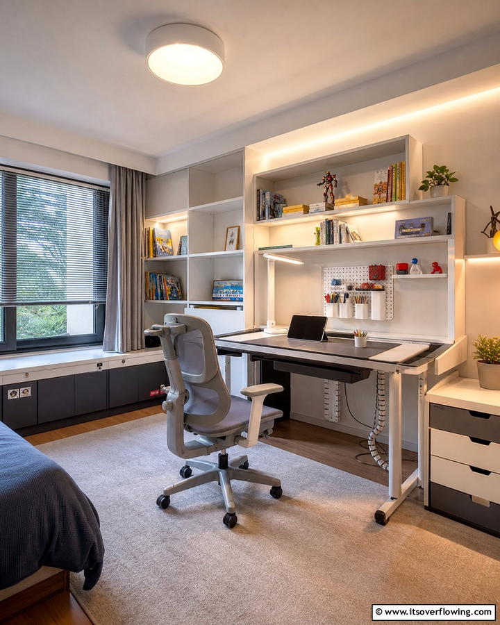 Ergonomic Homework Station - 21 Kids Room Ideas for Playful and Functional Spaces