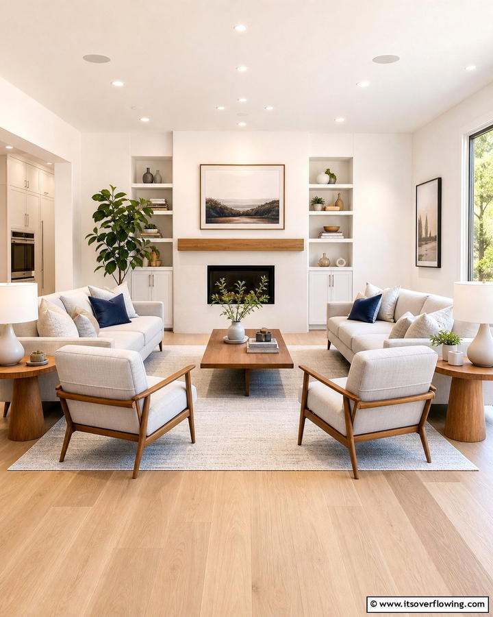 Ergonomic Layouts - 21 Scandinavian Living Room Ideas for Airy Minimalism