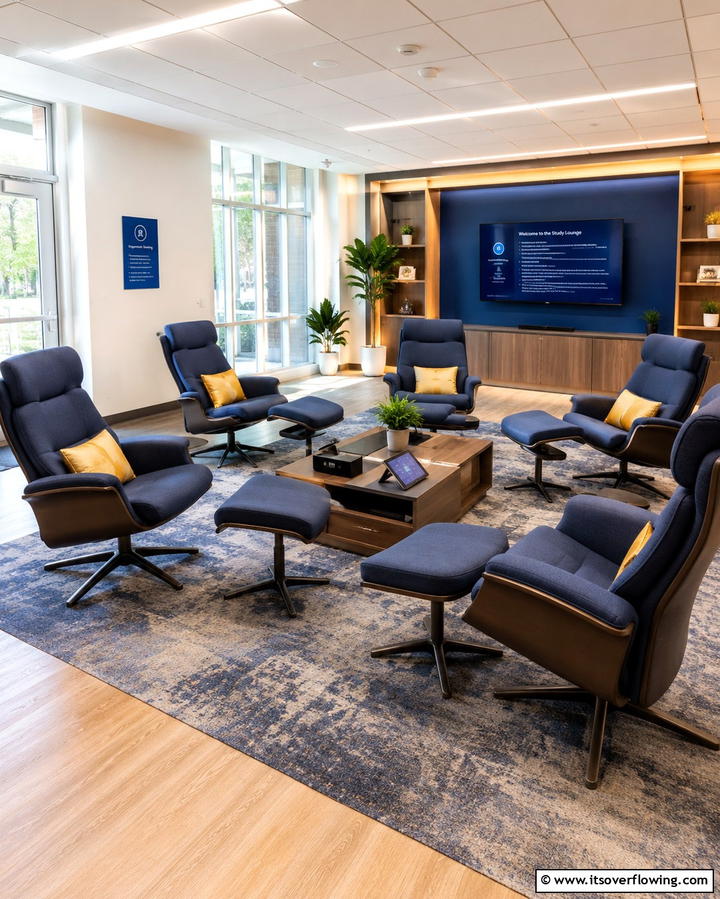 Ergonomic Seating Area - 30 Homeschool Room Ideas- Functional Learning Spaces at Home