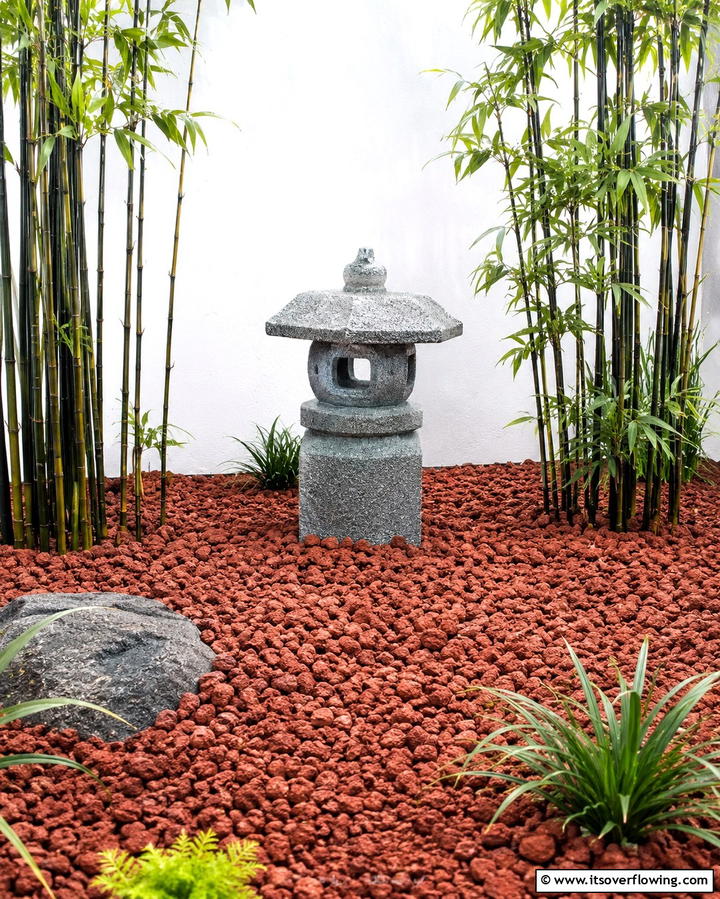 Erosion Control Slopes - 25 Red Lava Rock Landscaping Ideas for a Unique Yard