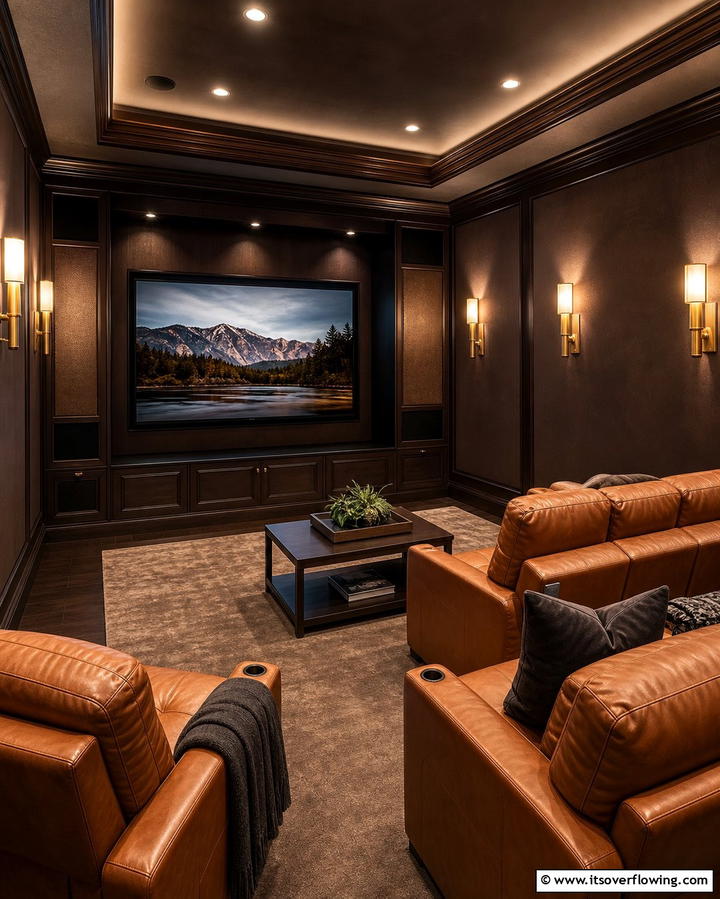 Espresso BrownOne - 30 Home Theater Paint Colors for Immersive Entertainment