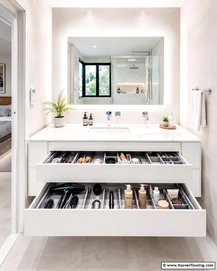 Expandable Organizers for Adjustable Storage - 25 Bathroom Drawer Organization Ideas for a Clutter-Free Space