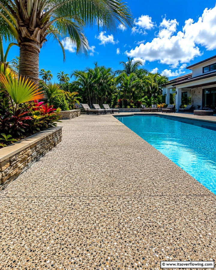 Exposed Aggregate Concrete Decks - 25 Concrete Deck Ideas for a Modern and Durable Outdoor Space