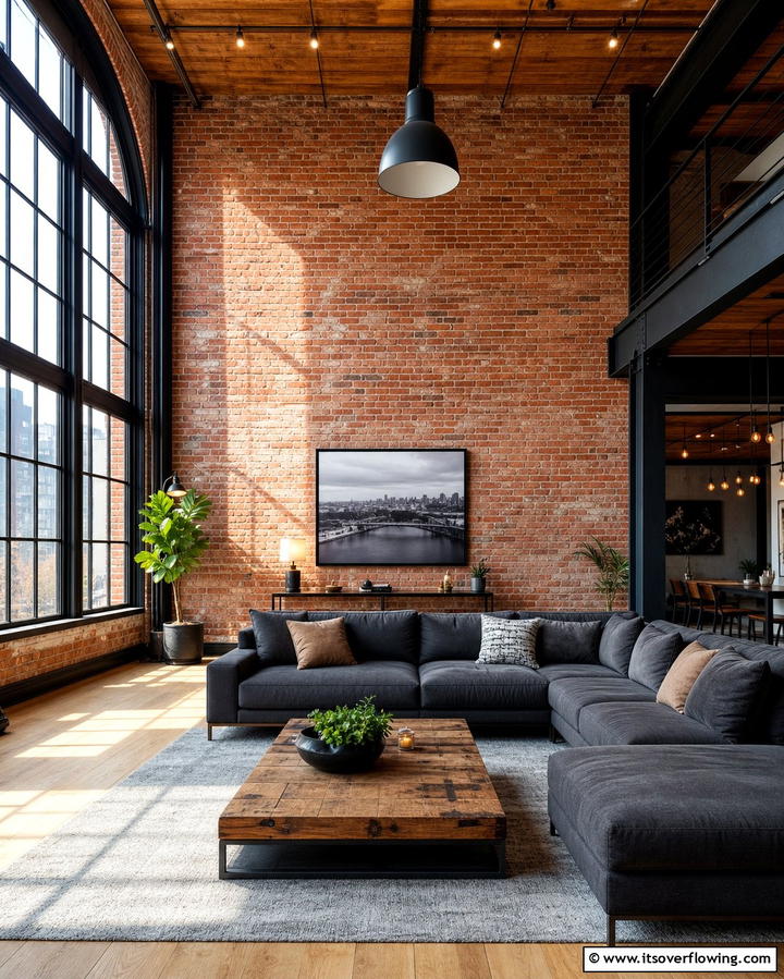 Exposed Brick Wall for Industrial Appeal - 25 Feature Wall Ideas to Transform Your Space