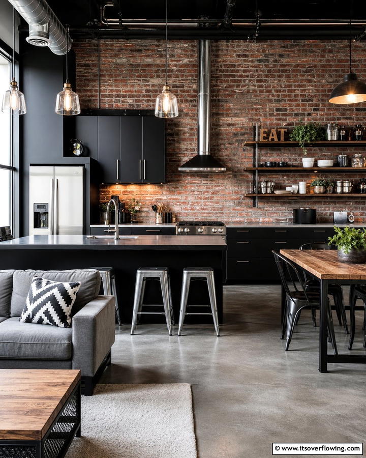Exposed Brick Wallpaper for an Industrial Edge - 25 Brick Wallpaper Ideas to Transform Your Interior Spaces