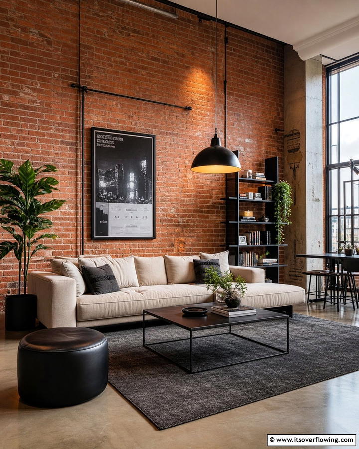 Exposed Brick Walls - 30 Hypebeast Room Decor Ideas for Urban Aesthetics