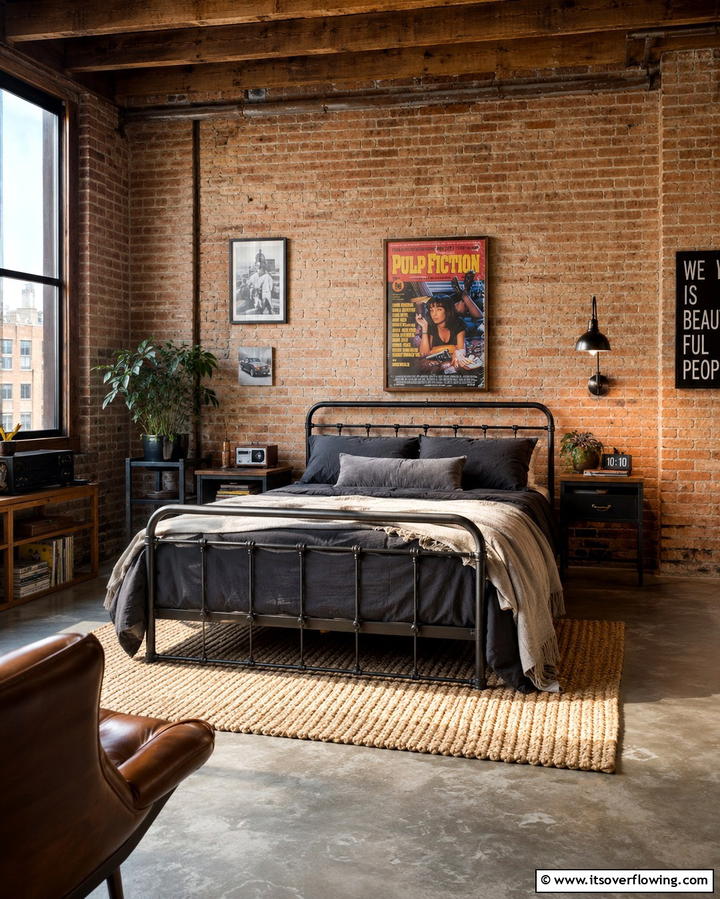 Exposed Brick WallsExact - 25 Grunge Aesthetic Room Decor Ideas for a Unique Look