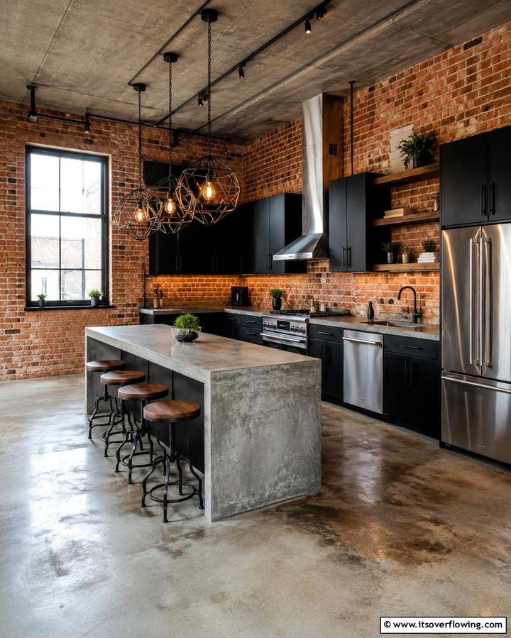 Exposed Brick WallsOne - 25 Grunge Aesthetic Room Decor Ideas for a Unique Look