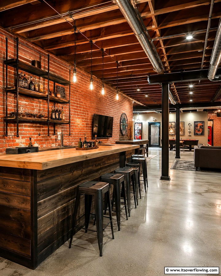 Exposed Brick and Ceiling ComboExact - 25 Exposed Basement Ceiling Ideas for an Industrial Chic Look