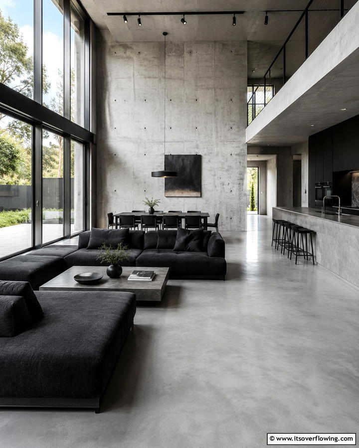Exposed Concrete Walls - 30 Bold Brutalist Interior Design Concepts for Modern Spaces