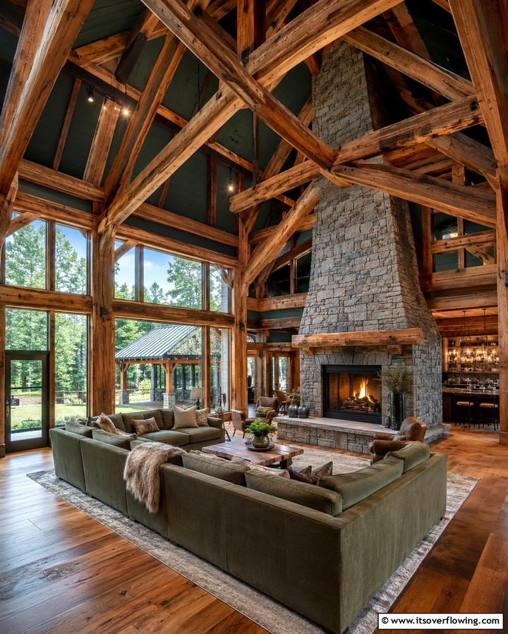 Exposed Timber Trusses for Architectural Drama - 25 Wood Ceiling Ideas to Elevate Your Interior