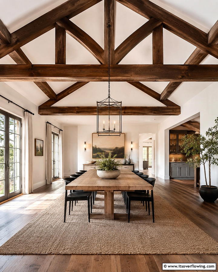 Exposed Wooden Beams - 25 Spanish Modern Interior Design Ideas for Your Home