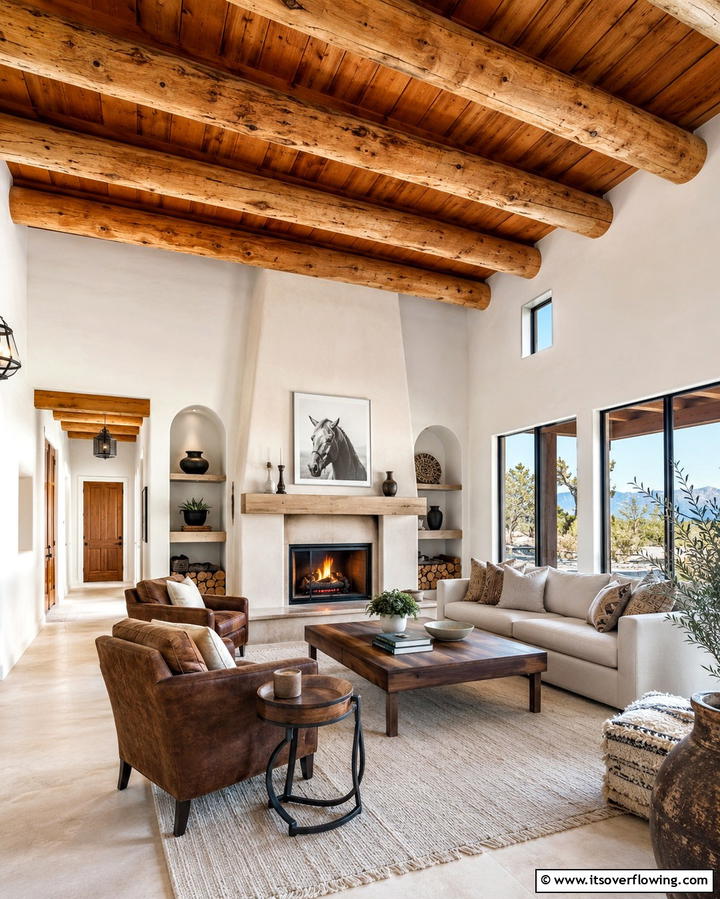 Exposed Wooden Beams - 30 Bold Southwestern Decor Ideas for Modern Homes