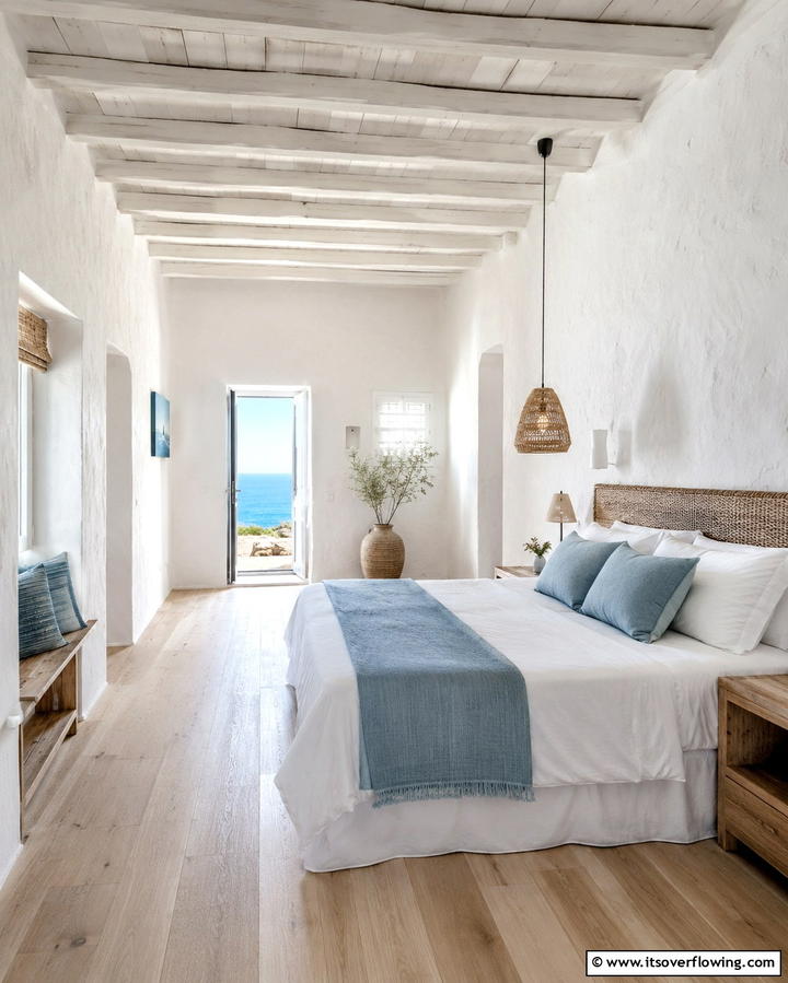 Exposed Wooden Beams - 30 Mediterranean Bedroom Ideas for Sun-Kissed Relaxation