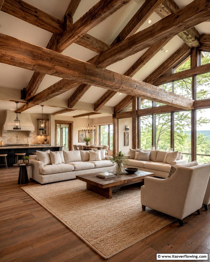 Exposed Wooden Beams - 30 Mexican Style House Design Ideas for Vibrant Homes