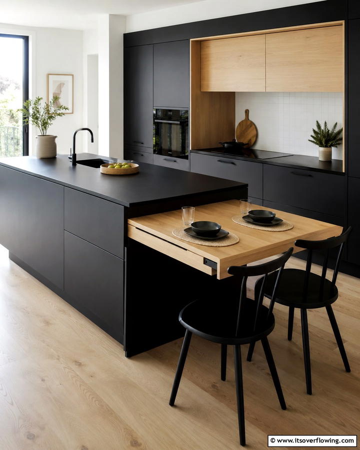Extendable Dining Table Feature - 25 Smart Kitchen Island Storage Ideas for Organized Kitchens