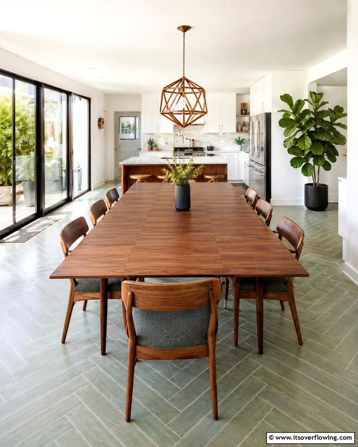 Extendable Dining Table - 25 Eat in Kitchen Ideas for a Cozy and Functional Dining Space