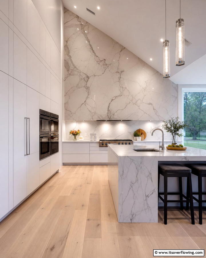 Extended Backsplash - 20 Sloped Ceiling Kitchen Ideas for a Unique and Stylish Space