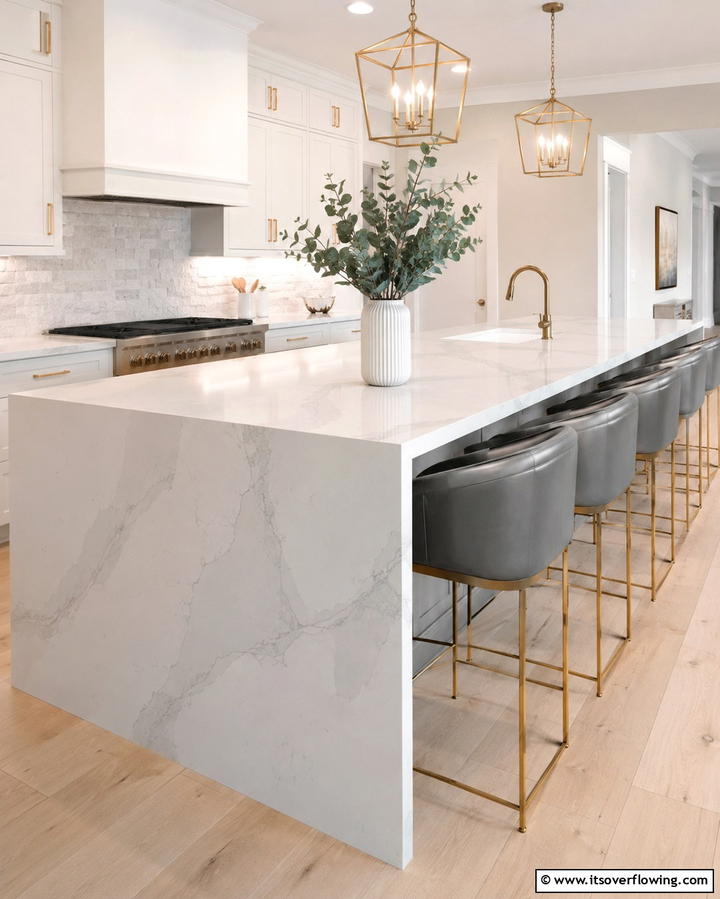 Extended Countertop for Casual Dining - 25 Kitchen Island Ideas With Seating for Functionality