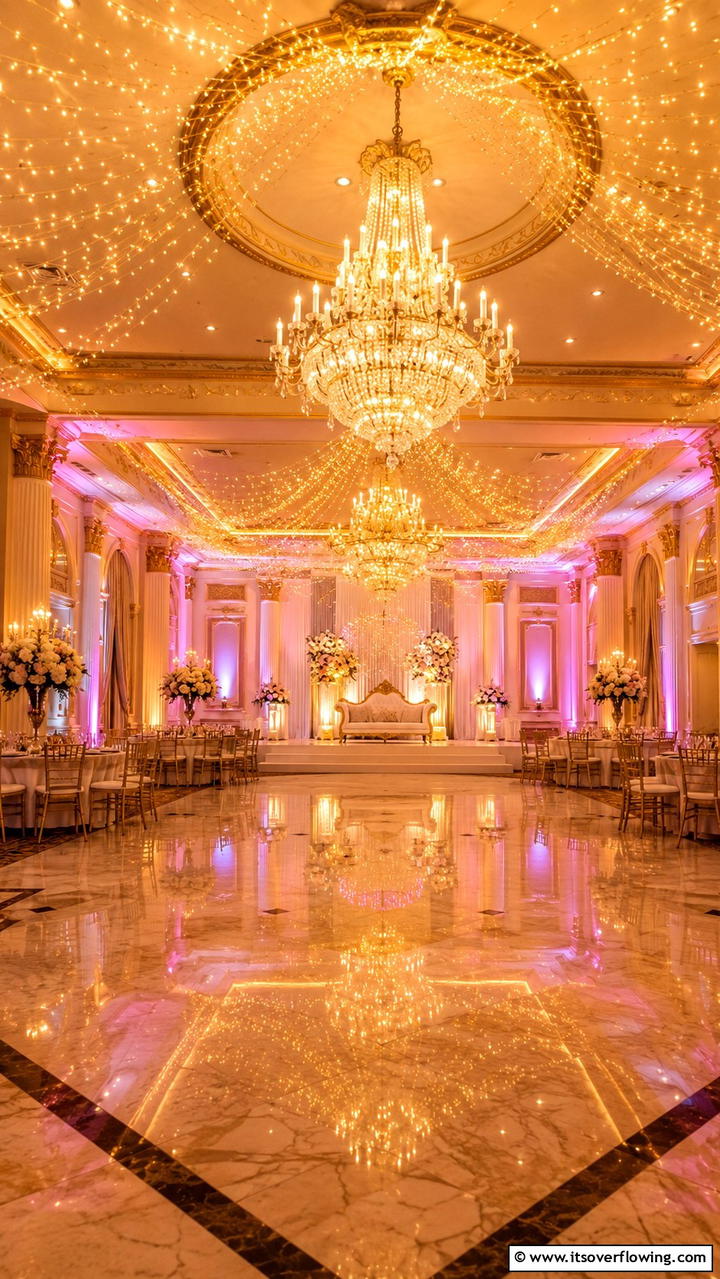 Extravagant Ballroom Lighting - 30 Bridgerton Wedding Ideas for Regency-Inspired Celebrations