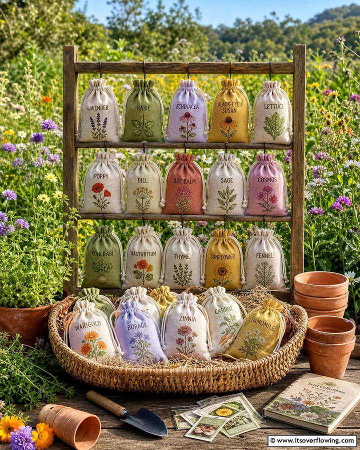 Fabric Pouches - 20 Seed Storage Ideas for Organized Gardening