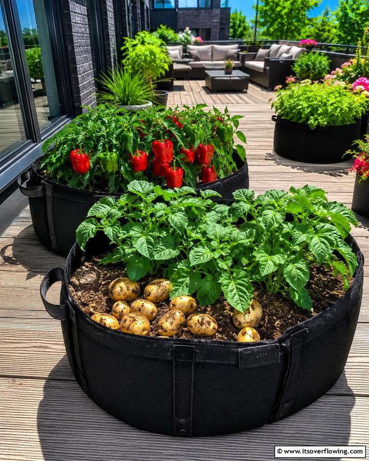 Fabric Raised Beds for Flexibility - 25 Raised Garden Bed Ideas for a Thriving Vegetable Garden